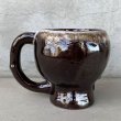 画像3: VINTAGE SKULL MUG ヴィンテージ スカル ドクロ マグカップ JAPAN / 陶器 ブラウン コレクタブル (3)