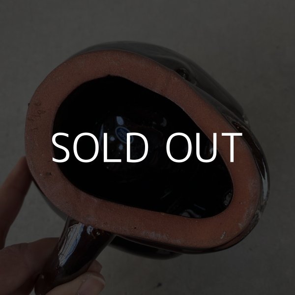 画像7: VINTAGE SKULL MUG ヴィンテージ スカル ドクロ マグカップ JAPAN / 陶器 ブラウン コレクタブル (7)