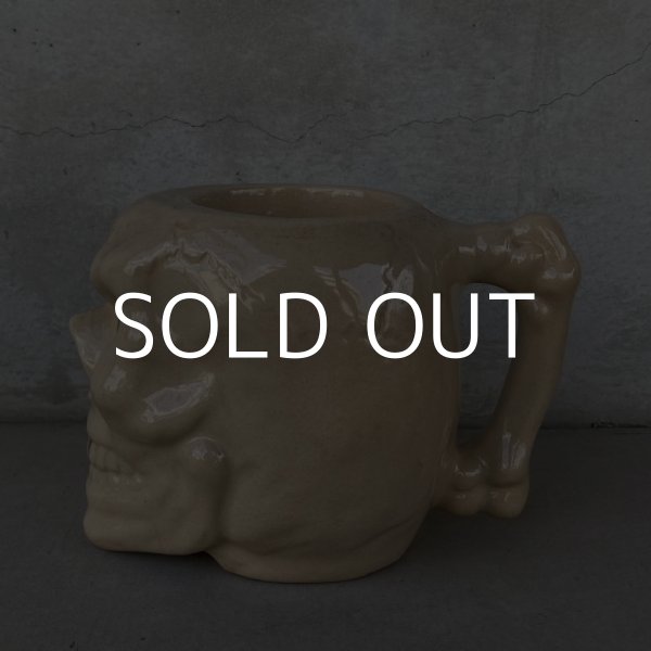 画像5: VINTAGE SKULL TIKI MUG ヴィンテージ ドクロ スカル マグカップ / 陶器 日本製 JAPAN (5)