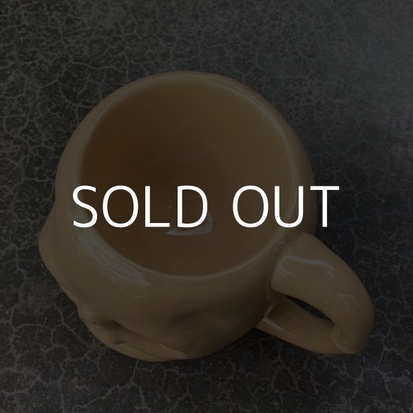 画像6: VINTAGE ANTIQUE SKULL MUG OMC JAPAN TIKI ヴィンテージ アンティーク スカル ドクロ マグカップ / オブジェ デッドストック コレクタブル 骸骨 陶器 輸出用 日本製  (6)