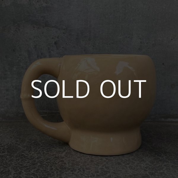 画像3: VINTAGE ANTIQUE SKULL MUG OMC JAPAN TIKI ヴィンテージ アンティーク スカル ドクロ マグカップ / オブジェ デッドストック コレクタブル 骸骨 陶器 輸出用 日本製  (3)