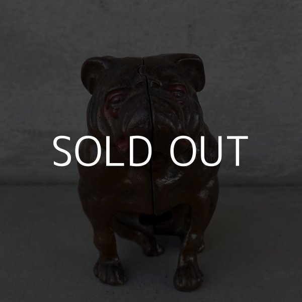 画像2: VINTAGE ヴィンテージ コインバンク ブルドッグ / アメリカ 貯金箱 鋳物 コレクタブル (2)