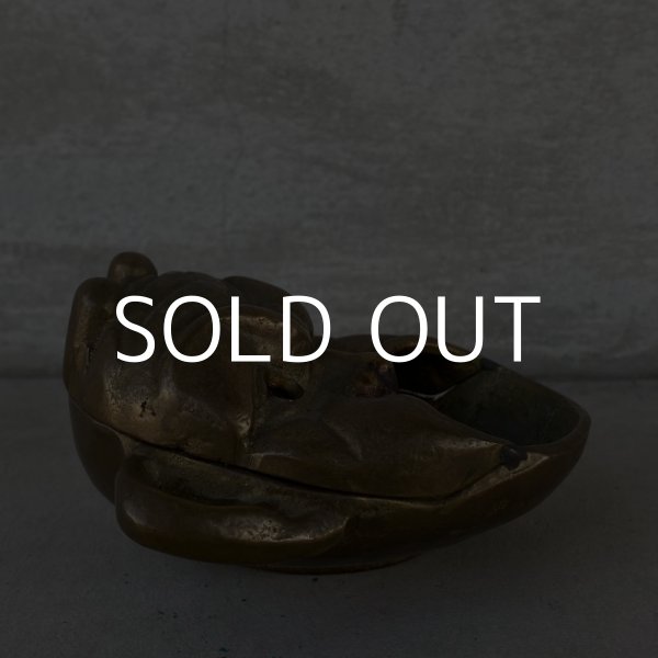 画像4: VINTAGE DEVIL ASHTRAY ヴィンテージ デビル 灰皿 / サタン 悪魔 鬼 小物入れ 真鍮 (4)