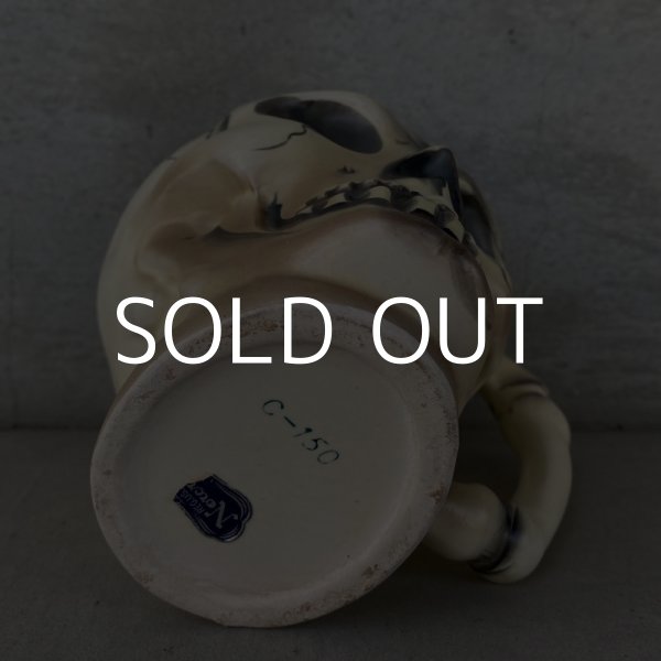 画像6: VINTAGE SKULL TIKI MUG ヴィンテージ スカル ドクロ マグカップ / 陶器製 骸骨 輸出用 日本製 (6)