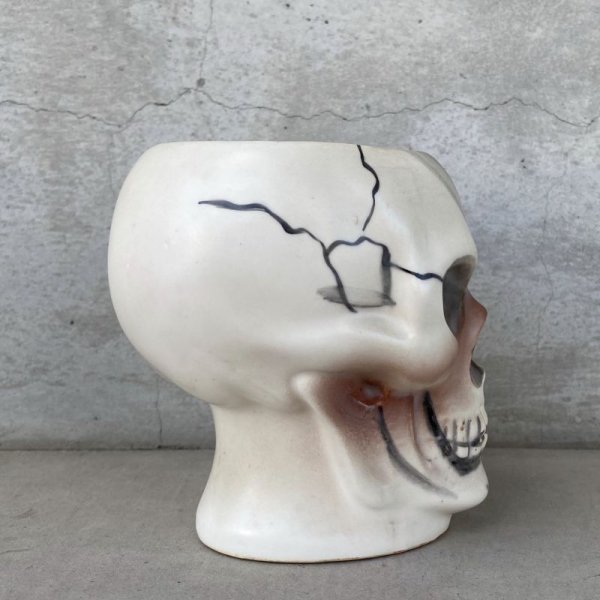 画像3: VINTAGE SKULL TIKI MUG ヴィンテージ スカル ドクロ マグカップ / 陶器製 骸骨 輸出用 日本製 (3)