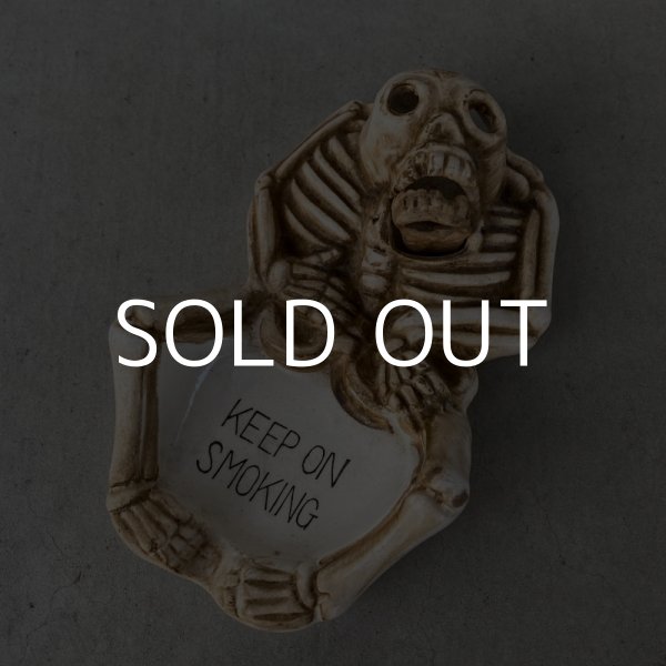 画像5: VINTAGE SKULL ヴィンテージ スカル アッシュトレイ / ドクロ 骸骨 顎 灰皿 陶器 輸出用 (5)