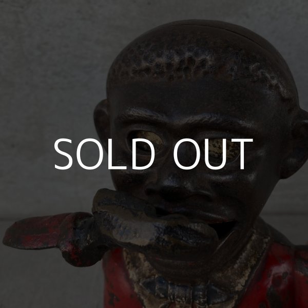 画像7: VINTAGE ANTIQUE JOLLY BANK ヴィンテージ アンティーク ジョリーバンク メカニカルバンク 貯金箱 アメリカ / 鋳物 キャストアイアン コレクタブル (7)