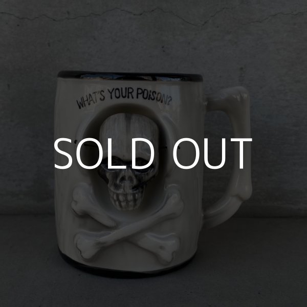 画像1: VINTAGE SKULL MUG ヴィンテージ スカル ドクロ マグカップ JAPAN / コレクタブル 日本製 輸出用 (1)