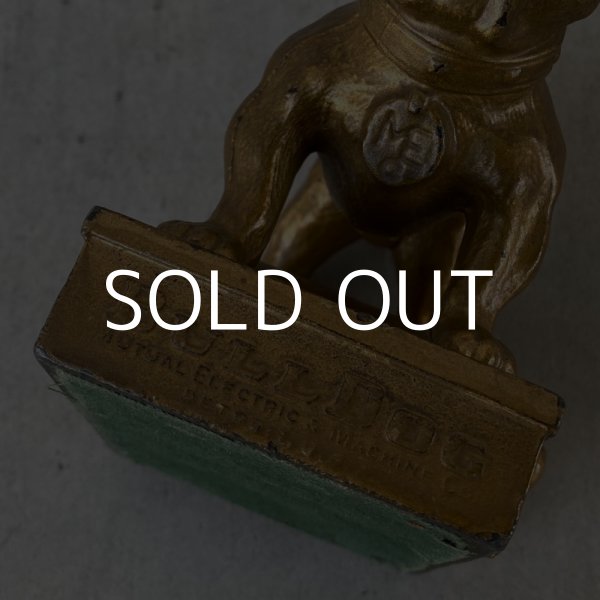 画像7: VINTAGE BULLDOG ELECTRIC OBJET ヴィンテージ ブルドッグ エレクトリック ペーパーウエイト オブジェ / アメリカ 鋳物 企業物 販促 ノベルティー (7)