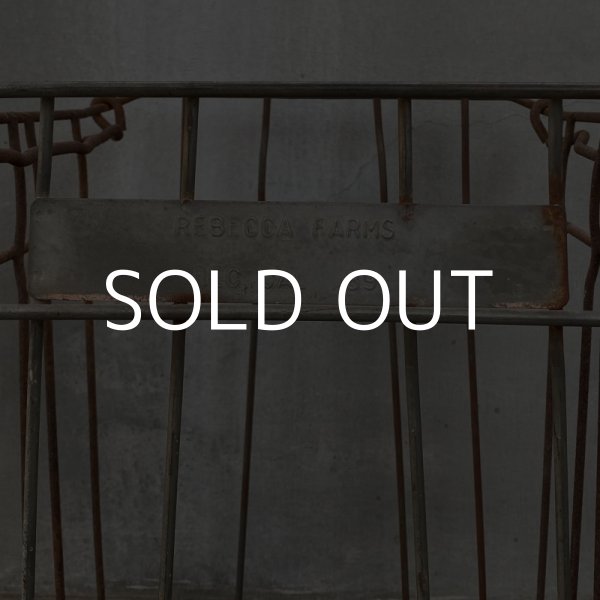 画像6: VINTAGE ヴィンテージ ワイヤーバスケット アイアン / アメリカ インダストリアル ガレージ 収納 什器 (1) (6)