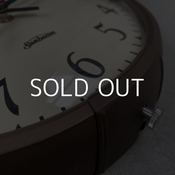 画像6: VINTAGE SUNBEAM WALL CLOCK ヴィンテージ サンビーム ウォールクロック / アメリカ 掛け時計 スクールクロック インダストリアル (6)