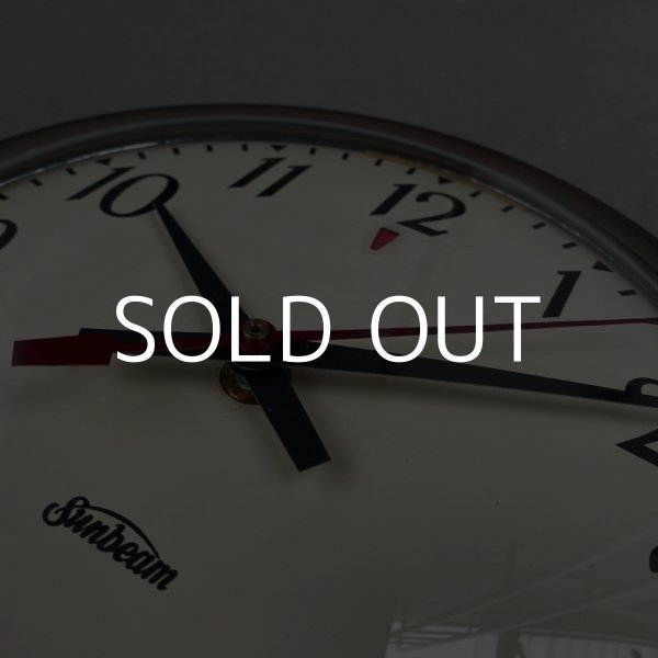 画像5: VINTAGE SUNBEAM WALL CLOCK ヴィンテージ サンビーム ウォールクロック / アメリカ 掛け時計 スクールクロック インダストリアル (5)