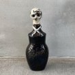 画像1: VINTAGE SKULL POISON BOTTLE ヴィンテージ スカル ポイズンボトル デカンタ 陶器 / コレクタブル ドクロ 骸骨 輸出用 BAR JAPAN (1)