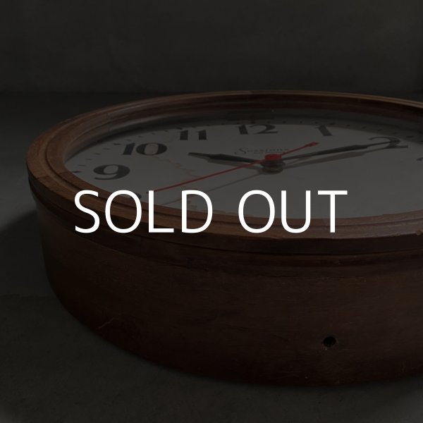 画像3: VINTAGE ANTIQUES SESSIONS WALL CLOCK ヴィンテージ アンティーク ウォールクロック / アメリカ 掛け時計 スクールクロック インダストリアル (3)
