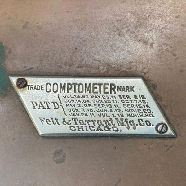 画像8: VINTAGE ANTIQUE COMPTOMETER FELT&TARRANT MFG.CO ヴィンテージ アンティーク 加算機 計算機 コンプトメーター / オブジェ ディスプレイ インテリア 店舗什器 アメリカ (8)