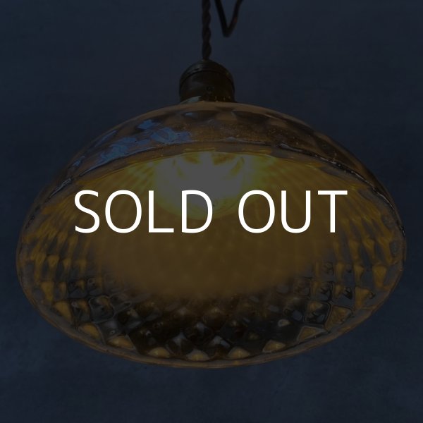 画像9: VINTAGE ANTIQUE MERCURY GLASS SHADE HUBBELL ヴィンテージ アンティーク マーキュリーグラス シェード ランプ アメリカ / インダストリアル コレクタブル ペンダントランプ シーリングランプ 吊り下げランプ 照明 (9)