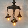 画像8: VINTAGE ANTIQUE LAMP ヴィンテージ アンティーク シャンデリア ランプ アメリカ / インダストリアル コレクタブル ペンダントランプ シーリングランプ 吊り下げランプ 照明 (8)