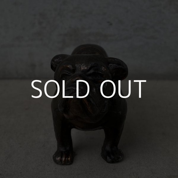 画像2: VINTAGE ANTIQUE WHITE PINES STATE PARK BULLDOG ヴィンテージ アンティーク ブルドッグ アメリカ / オブジェ ペーパーウェイト 置物 犬 雑貨  (2)