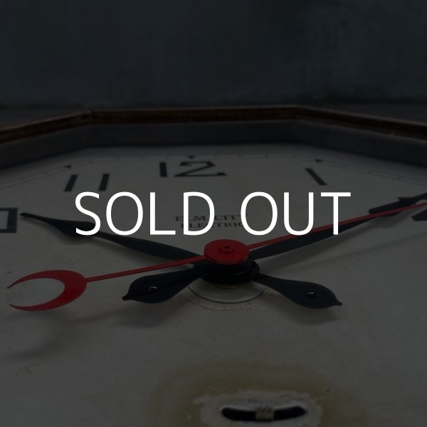 画像8: VINTAGE ANTIQUE NEW HEAVEN CLOCK CO.  WALL CLOCK ヴィンテージ アンティーク ウォールクロック / アメリカ 掛け時計 インダストリアル 八角形 木製 (8)