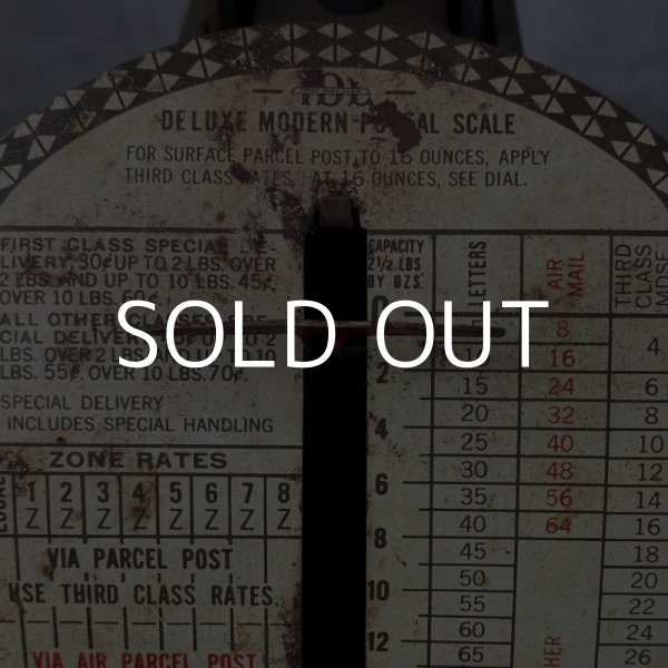 画像8: VINTAGE IDL DLUXE MODERN POSTAL SCALE ヴィンテージ ポスタルスケール / アメリカ 量り 秤 郵便局 オブジェ インダストリアル (8)