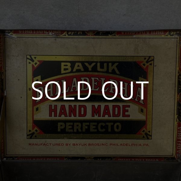 画像9: VINTAGE ANTIQUE CIGAR TIN PHILADELPHIA HANDMADE PERFECTO ヴィンテージ たばこ アメリカ / コレクタブル 煙草 缶 BOX (9)