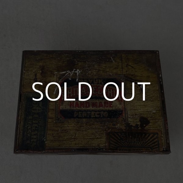 画像6: VINTAGE ANTIQUE CIGAR TIN PHILADELPHIA HANDMADE PERFECTO ヴィンテージ たばこ アメリカ / コレクタブル 煙草 缶 BOX (6)