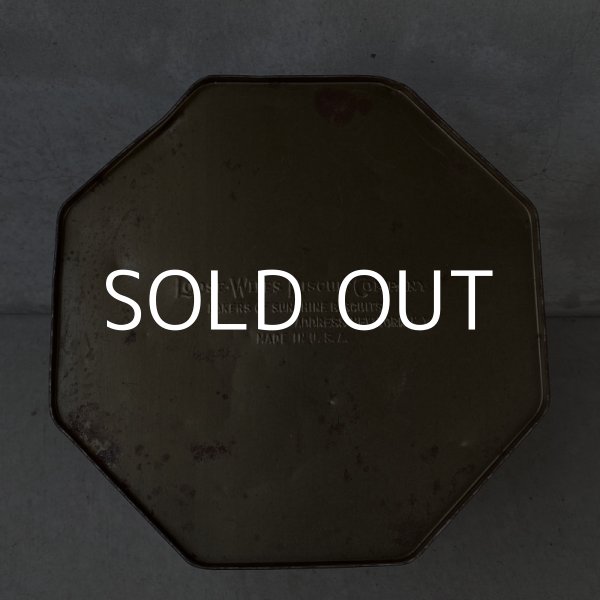 画像6: VINTAGE ANTIQUE LOOSE WILES BISCUIT TIN BOX ヴィンテージ アンティーク ビスケット 缶 アメリカ / キッチン インテリア キャンプ 収納 店舗什器 (6)