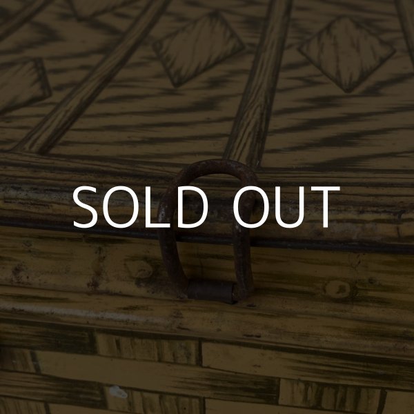 画像8: VINTAGE ANTIQUE TIN BASKET ヴィンテージ バスケット アメリカ / インテリア アウトドア 収納 缶 BOX (8)