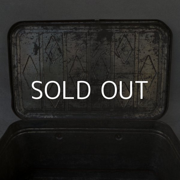 画像10: VINTAGE ANTIQUE TIN BASKET ヴィンテージ バスケット アメリカ / インテリア アウトドア 収納 缶 BOX (10)