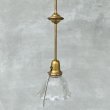 画像1: VINTAGE ANTIQUE LAMP ヴィンテージ アンティーク ランプ アメリカ / インダストリアル コレクタブル ペンダントランプ シーリングランプ 吊り下げランプ ガラスシェード 天井照明 (1)