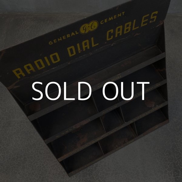 画像6: VINTAGE GENERAL CEMENT RADIO DIAL CABLES ヴィンテージ ディスプレイ棚 アメリカ / インダストリアル 陳列 棚 店舗 什器 (6)