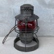 画像4: VINTAGE ANTIQUE ADLAKE KERO RAILROAD LANTERN ヴィンテージ アンティーク アドレイク レイルロード ランタン オイルランプ アメリカ / キャンプ アウトドア 赤 (4)