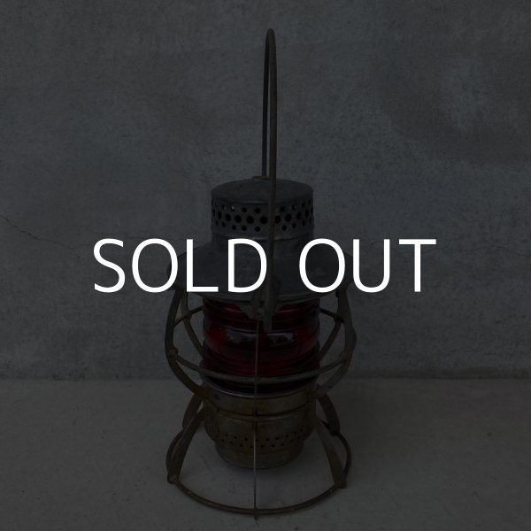 画像3: VINTAGE ANTIQUE DRESSEL RAILROAD LANTERN ヴィンテージ アンティーク ドレッセル レイルロード ランタン オイルランプ アメリカ / キャンプ アウトドア 赤ホヤ (3)