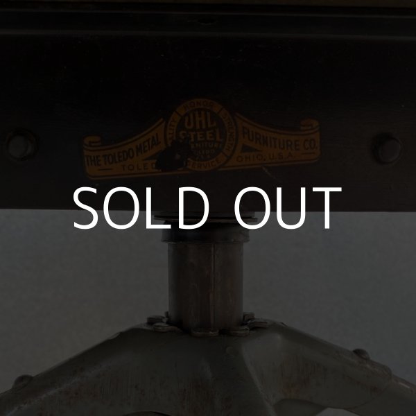 画像9: VINTAGE ANTIQUE TOLEDO ヴィンテージ アンティーク トレド ドラフティングチェア 椅子 アメリカ / インダストリアル ウッド 家具 木製 店舗 什器 (9)