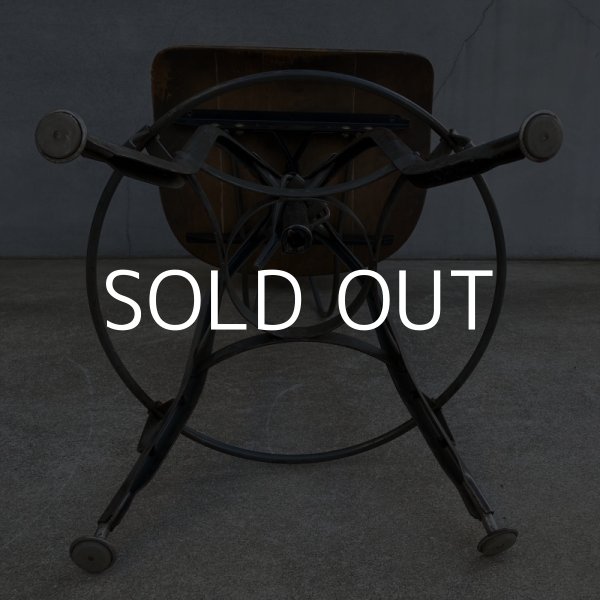 画像10: VINTAGE ANTIQUE TOLEDO ヴィンテージ アンティーク トレド ドラフティングチェア 椅子 アメリカ / インダストリアル ウッド 家具 木製 店舗 什器 (10)