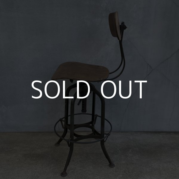 画像4: VINTAGE ANTIQUE TOLEDO ヴィンテージ アンティーク トレド ドラフティングチェア 椅子 アメリカ / インダストリアル ウッド 家具 木製 店舗 什器 (4)