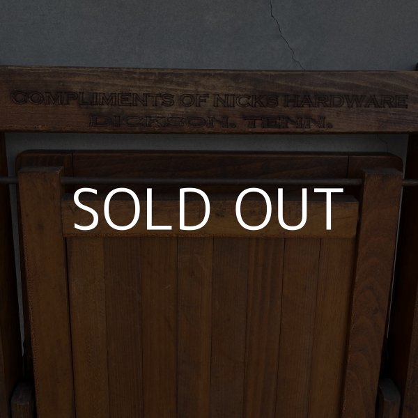 画像8: VINTAGE W.R.CASE & SONS CUTLERY CO. FOLDING CHAIR ヴィンテージ アンティーク フォールディングチェア 折り畳み椅子 アメリカ / インダストリアル ウッド 木製 家具 店舗 什器 (8)