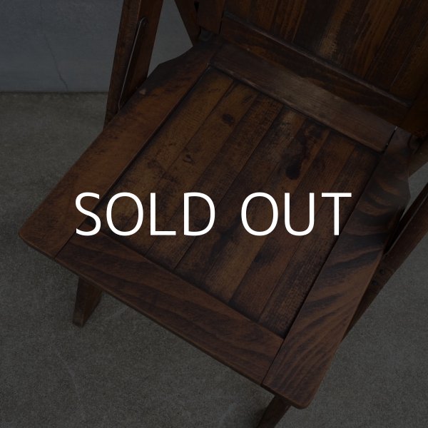 画像6: VINTAGE W.R.CASE & SONS CUTLERY CO. FOLDING CHAIR ヴィンテージ アンティーク フォールディングチェア 折り畳み椅子 アメリカ / インダストリアル ウッド 木製 家具 店舗 什器 (6)