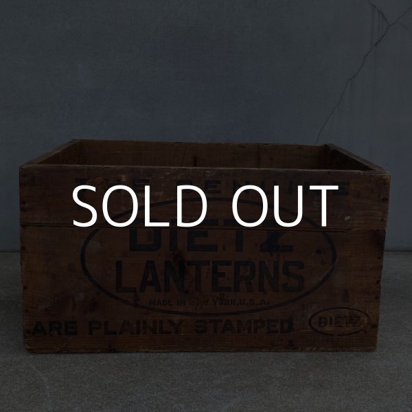 画像4: VINTAGE ANTIQUE DIETZ WOODBOX ヴィンテージ アンティーク デイツ ウッドボックス 木箱 アメリカ / ランタン キャンプ 収納 店舗什器  (4)