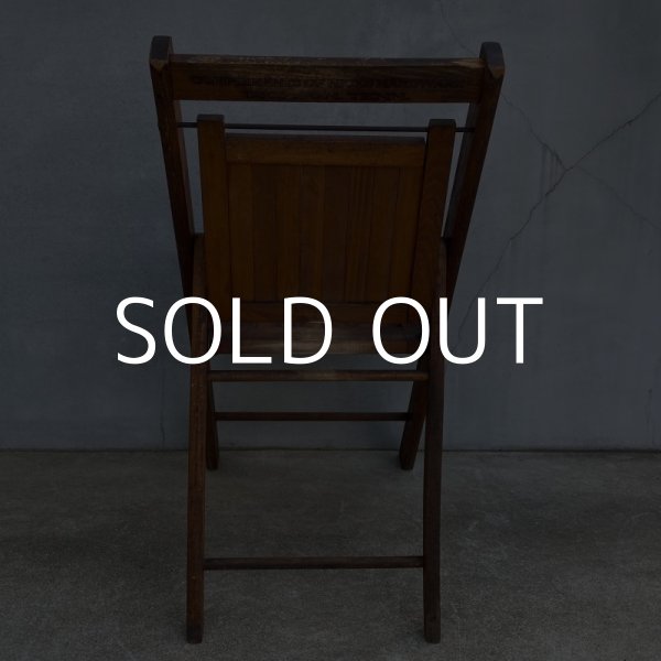 画像2: VINTAGE W.R.CASE & SONS CUTLERY CO. FOLDING CHAIR ヴィンテージ アンティーク フォールディングチェア 折り畳み椅子 アメリカ / インダストリアル ウッド 木製 家具 店舗 什器 (2)
