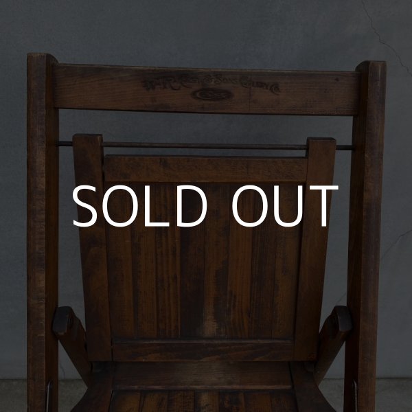 画像5: VINTAGE W.R.CASE & SONS CUTLERY CO. FOLDING CHAIR ヴィンテージ アンティーク フォールディングチェア 折り畳み椅子 アメリカ / インダストリアル ウッド 木製 家具 店舗 什器 (5)