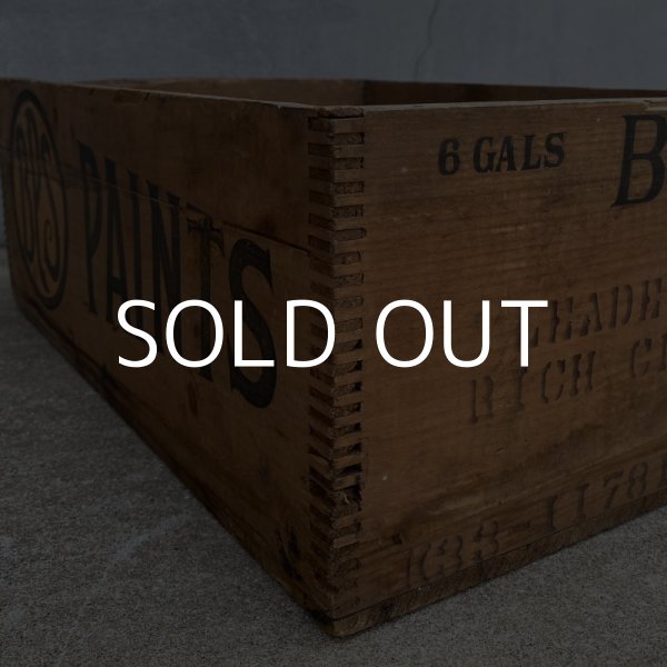 画像8: VINTAGE ANTIQUE BPS WOODBOX ヴィンテージ アンティーク ウッドボックス 木箱 アメリカ / インダストリアル コレクタブル ディスプレイ 収納 店舗 什器 USA (8)