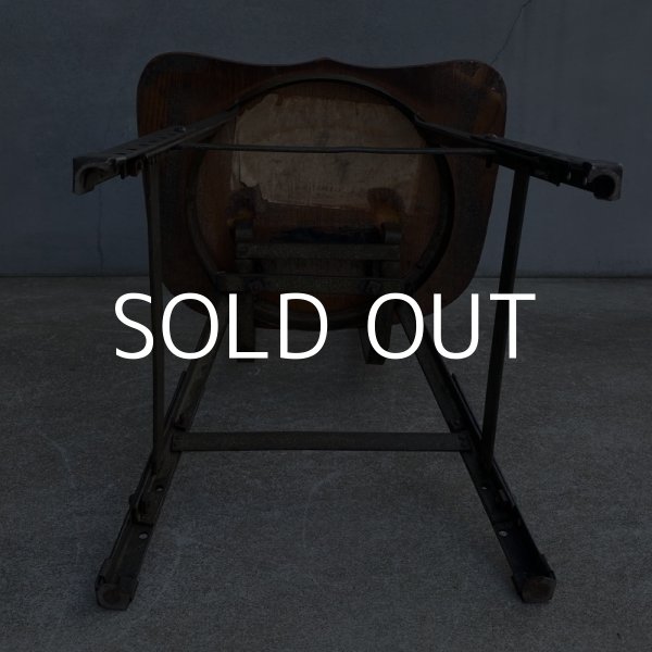 画像10: VINTAGE ANTIQUE ヴィンテージ アンティーク 椅子 アメリカ / チェア インダストリアル ウッド 家具 木製 店舗 什器 USA (10)