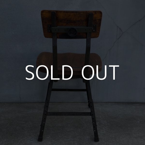 画像3: VINTAGE ANTIQUE ヴィンテージ アンティーク 椅子 アメリカ / チェア インダストリアル ウッド 家具 木製 店舗 什器 USA (3)