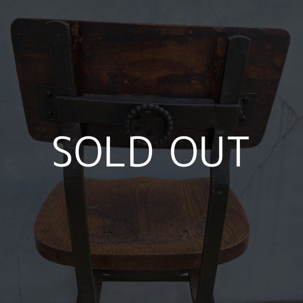 画像7: VINTAGE ANTIQUE ヴィンテージ アンティーク 椅子 アメリカ / チェア インダストリアル ウッド 家具 木製 店舗 什器 USA (7)