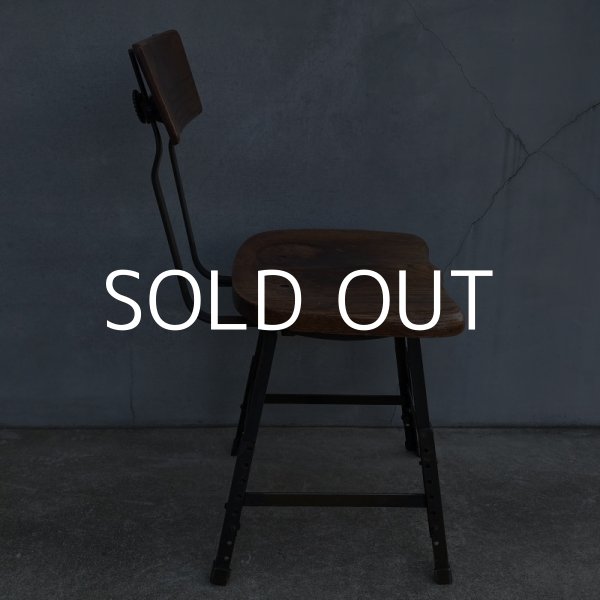 画像3: VINTAGE ANTIQUE ヴィンテージ アンティーク 椅子 アメリカ / チェア インダストリアル ウッド 家具 木製 店舗 什器 USA (3)