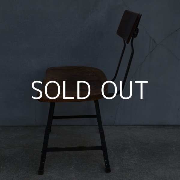 画像4: VINTAGE ANTIQUE ヴィンテージ アンティーク 椅子 アメリカ / チェア インダストリアル ウッド 家具 木製 店舗 什器 USA (4)