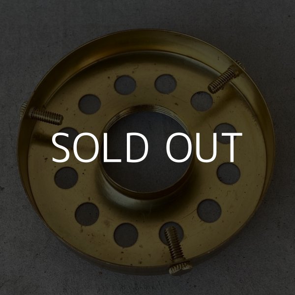 画像2: フィッター ホルダー シェードホルダー ブラス 真鍮 E26 / 照明 パーツ ペンダントライト 傘 金具 取り付け 照明器具 ネジ式 アメリカ USA 大  (2)