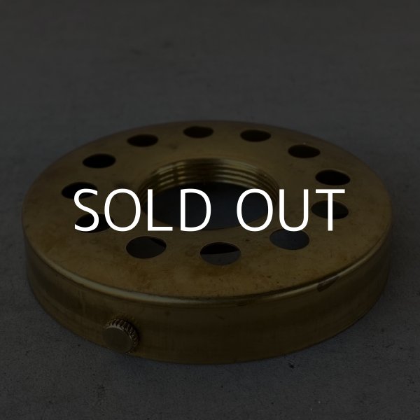 画像3: フィッター ホルダー シェードホルダー ブラス 真鍮 E26 / 照明 パーツ ペンダントライト 傘 金具 取り付け 照明器具 ネジ式 アメリカ USA 大  (3)