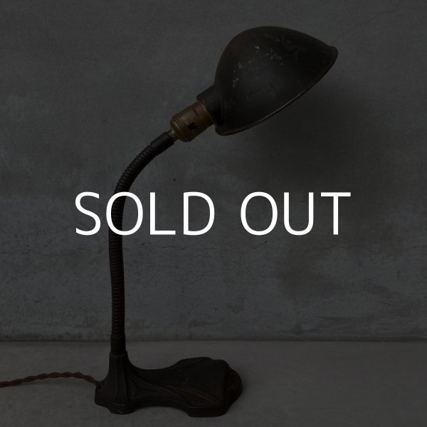 画像3: VINTAGE DESKLAMP ヴィンテージ デスクランプ デスクライト スタンドライト 卓上ライト アメリカ / インダストリアル グースネック 照明 工業用 USA (3)